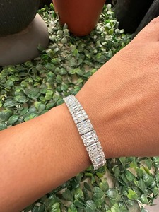 Most Selling Hip Hop Style Diamond <b>Tennis</b> <b>Bracelets</b> for Luxury <b>Fashion</b> and Everyday Elegance Available at Bulk Quantity - Product Image 2