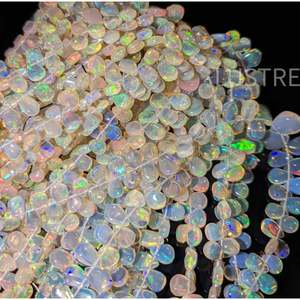 Perlas Sueltas de Ópalo Etíope Natural en Forma de Pera, 6*4-9.5*7 mm - Product Image 3