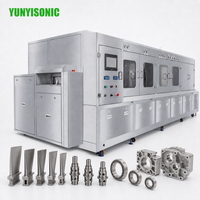 Machine de nettoyage ultrasonique électrique multi-réservoirs robuste pour atelier de réparation automobile, système automatique personnalisé, garantie 1 an