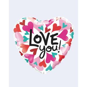 Ballon Cœur « Je t'aime » 43cm en Aluminium pour Décoration de Fête - Product Image 2