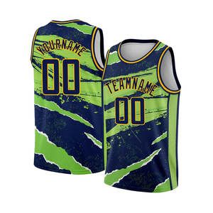 Maillots de basket-ball personnalisés en gros avec logo et design privé, tissu respirant et anti-humidité, service OEM - Product Image 1