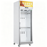 Armoire de séchage à l'air vertical en verre pour viande, poulet rôti et canard
