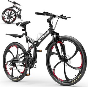 Bicicleta de Montaña Plegable de Alta Calidad de 26 Pulgadas para Adultos, 21 Velocidades, Doble Suspensión, Acero de Alto Carbono, MTB Plegable - Product Image 3