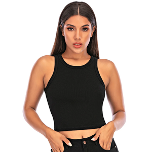 Wholesale 100% Cotton Cropped Top for Plus Size Women Custom Logo Breathable Sexy Blank T-<b>Shirt</b> high quality - Product Image 3