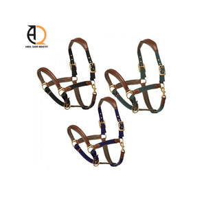 Cabestro de Nailon Resistente para Caballo con Herrajes de Cuero Personalizados, Hebillas de Latón y Acero, Collares para Caballo Personalizados - Product Image 2