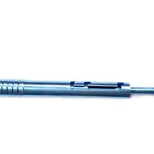 Cuchillo corneal de titanio curvo, herramientas quirúrgicas oftálmicas manuales, instrumentos de clase II certificados CE, etiqueta privada OEM disponible - Product Image 3