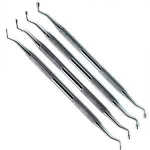 Instruments de remplissage en plastique dentaire professionnel d'excellente qualité Ensemble d'amalgame dentelé à double extrémité - Product Image 1