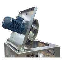 KENTALROOF 355 T4/T8 025/0,03kW F400 Certificado 400C/2h Ventilador de techo Cubierta de plástico extraíble Carcasa de acero galvanizado Fabricado en España