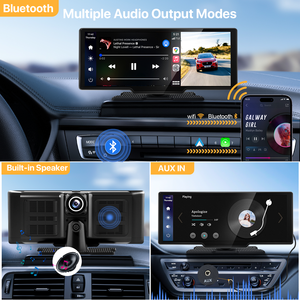 10.26 inch không dây Carplay Màn hình hiển thị cảm ứng phổ Bảng điều khiển điều hướng máy ảnh âm thanh nổi di động màn hình Carplay - Product Image 4