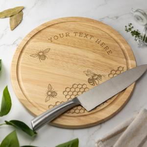 Tabla de Cortar de Madera para Cocina, Tamaño Mediano, Logotipo Personalizado, Sostenible, Reutilizable, Apta para Lavavajillas, Uso Doméstico y Comercial - Product Image 2