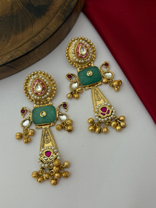Boucles d'oreilles Amarpali de haute qualité pour femmes Premium nouvelle Collection Design Unique boucle d'oreille traditionnelle indienne fonction de mariage Jhumki - Product Image 5
