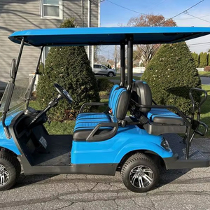 2024 nouvelle voiture de golf tout-terrain côte à côte 4 places à vendre chariot de golf de chasse électrique avec chasis levé - Product Image 1