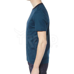 T-shirts d'été légers et respirants pour hommes, séchage rapide, col rond, impression de logo personnalisé, style décontracté uni, coton bambou, manches courtes - Product Image 4