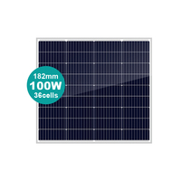 Módulos fotovoltaicos solares fotovoltaicos eficientes de 90W, 100W, 110W, celdas monocristalinas negras, 60-72 celdas, 182mm, precio bajo, venta al por mayor, tipo PERC