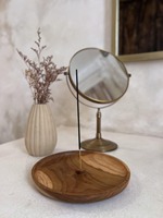 Brûleur d'encens en bois classique de qualité supérieure avec plaque métallique pour une combustion propre et la collecte des cendres, disponible en promotion