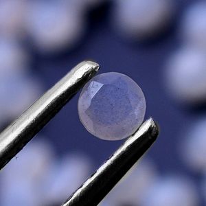 Piedra lunar gris natural de 3mm, corte redondo de 2mm de espesor, piedra preciosa de 2,55 CTS, lote de IROC, faceta circular de piedra suelta de alta calidad, 25 uds. - Product Image 4