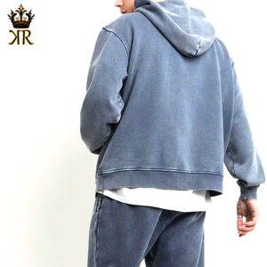 New Arrival Best Quality Men's Asid Wash Hoodies Customized Design Casual Wear with Custom Print - Product Image 3