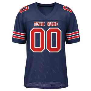 Camiseta de Fútbol Americano Personalizada Estilo 2026, Cuello en V, Manga Corta, Uniforme de Equipo, Rendimiento Atlético, Servicio OEM - Product Image 5
