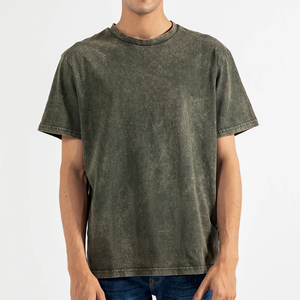 Camiseta para hombre Diseño personalizado 100 por ciento Algodón Impresión de hip hop Camiseta ligera Ropa de calle vintage Lavado ácido Camiseta para hombre - Product Image 1