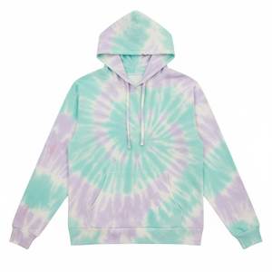 Sweat-shirt à capuche unisexe streetwear en gros, tie-dye, délavé à l'acide, lourd, 100% coton, molleton français, surdimensionné, pull pour femme - Product Image 1
