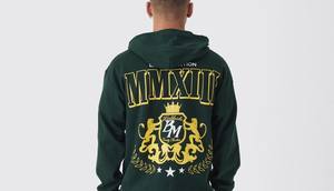 เสื้อมีฮู้ดผ้าคอตตอนโพลีเอสเตอร์แบบรูดซิปสีเขียวสำหรับผู้ชายและผู้หญิงเสื้อฮู้ดแนวสตรีทโอเวอร์ไซส์2025ผ้านุ่มอบอุ่น - Product Image 4