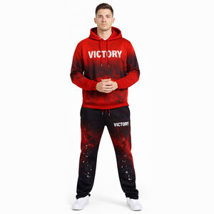 ชุดวอร์มแบบซับลิเมชั่นขายส่ง เสื้อผ้าสตรีทแวร์แบบกำหนดเอง ชุดวอร์มสีซีดสำหรับผู้ชาย - Product Image 2