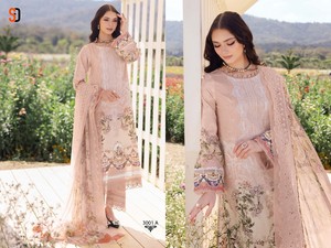 Collection Salwar Kameez en coton de qualité supérieure avec broderie Vêtements de travail pour fêtes Vêtements indiens et pakistanais vente en gros - Product Image 6