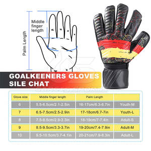 Gants de gardien de but de haute qualité avec paume en latex antidérapante et revers respirant gants de gardien de but professionnel - Product Image 2