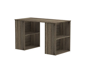 Escritorio de Oficina Comercial Moderno de Madera Furnizone, Nuevo Diseño, Almacenamiento Flexible con 2 Estantes, Hecho en Malasia, Modelo 1326, Ensamblaje - Product Image 3