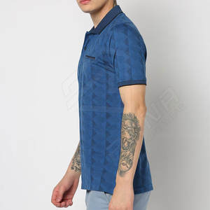 100% algodón para hombres, para polos, ropa de calle personalizada, patrón sólido, logotipo elegante incluido, diseño de moda, suministro ODM - Product Image 5