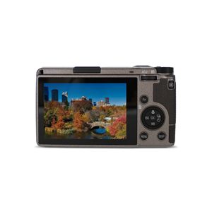 24MP Compact Digital Camera <b>28mm</b> F2.8 Lens APS-C Size CMOS Sensor HD Video 5K Metallic Warm-Gray Body Dark Brown Grip Natural - Product Image 2