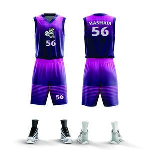 Uniformes de basketball pour hommes sublimés par couleur dégradée, vente en gros de forfaits de basketball de haute qualité avec design personnalisé - Product Image 4