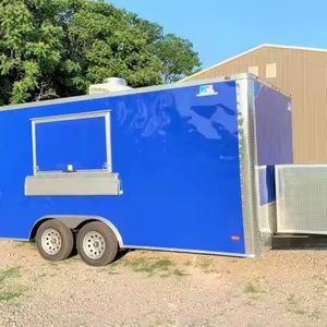Remorque de nourriture bleue 8.5x16 personnalisée avec pompe pour application de cave de traitement de fruits maïs lait légumes - Product Image 1