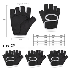 Guantes de Entrenamiento de Cuero Unisex Ligeros sin Dedos con Soporte para Muñeca para Levantamiento de Pesas, Gimnasio, Ejercicio Físico - Product Image 2
