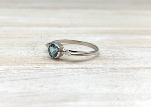 Anillo de plata estilo bohemio hecho a mano, joyería de plata de ley 925, Topacio Azul, piedras preciosas, anillo de tendencia, joyería para mujer, regalo para ella - Product Image 4