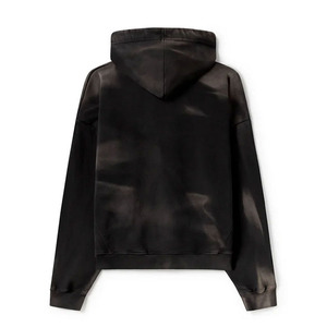 Sweat-shirts à capuche pour hommes de qualité supérieure, effet délavé, design élégant, 100 % polyester polaire, écologiques, motif uni, hiver, avec poche – Vente en gros - Product Image 2