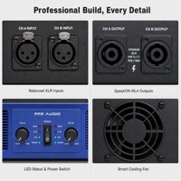 Amplificateur de puissance professionnel FFR AUDIO série FT