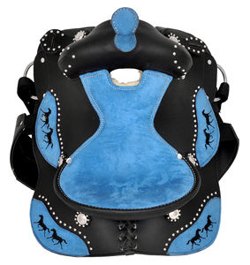 Shyam Selle Western anglaise synthétique légère avec options personnalisables pour le trail et la course de barils - Product Image 5