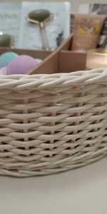 Panier de rangement en rotin en forme de cœur moderne, fait à la main, de qualité supérieure, écologique, design tissé naturel pour la décoration de la maison, stockage des aliments - Product Image 2