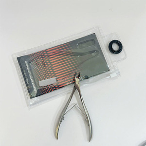 Pince à ongles professionnelle à cuticules lame tranchante manche en or pince à ongles de beauté en acier inoxydable allemand avec emballage - Product Image 4