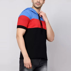 Camiseta con capucha de invierno personalizada para hombre, ropa informal de gimnasio de algodón ligero polar con media cremallera, moda de calle elegante con estampado de logotipo - Product Image 6