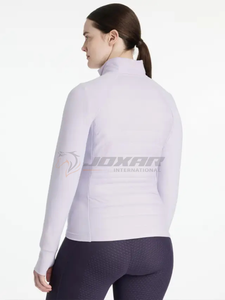 2025, venta al por mayor, chaqueta de equitación para mujer, tela elástica transpirable impermeable de primera calidad, corte ergonómico, elegante chaqueta ecuestre - Product Image 2