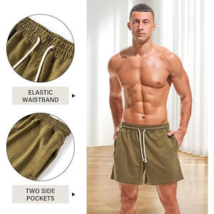 <b>men</b> fleece <b>shorts</b> cotton soft <b>lounge</b> gym casual summer elastic waist relaxed fit daily comfort wear - Product Image 4