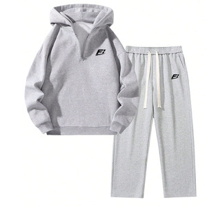 Conjunto Deportivo Personalizado para Hombre, Sudadera con Capucha y Cremallera, Pantalones Jogger de Felpa, Venta al Por Mayor, Ropa Deportiva, Marca Privada OEM, B2B - Product Image 2