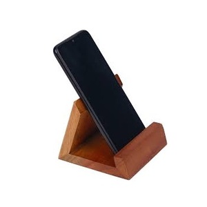 Support mobile en bois de style élégant support mobile en bois fait à la main de conception unique - Product Image 4