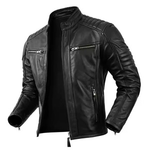 Chaqueta de cuero transpirable cálida de invierno para hombre, ropa de viaje informal, chaqueta de cuero de talla grande, chaqueta de tela suave de alta calidad para hombre - Product Image 3