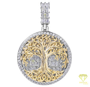 Hip Hop religioso Moissanite colgante declaración joyería Bagette corte colgante rodio plateado cristiano joyería regalo - Product Image 3