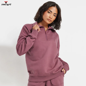Haute qualité unisexe décontracté femmes mode col roulé fermeture éclair sweats courts pour femme nouveauté Offre Spéciale nouveau Design - Product Image 3