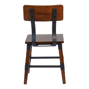 Chaise de restaurant en bois et métal de style industriel, en bois de hêtre, pour salle à manger - Product Image 3