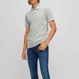 2023 hommes à séchage rapide léger pour Polo T-Shirt Logo personnalisé coupe ajustée col contrasté manches courtes Golf pour Polo Top - Product Image 3